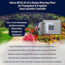 Galcon 8056S AC-6S 6-Station Indoor Irrigation or Outdoor Controller-Seconds Operation by GreenHaven Gardens
