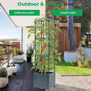 Raised Garden Bed with Tomato Planter Cage, Trellis Planter Boxes for Outdoor Patio Greenhouse Gardening Climbing Vegetables by GreenHaven Gardens