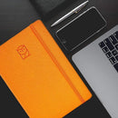 Undated Daily Planner – 1-Year B5 Productivity Organizer with Two-Page Weekly Spread, Goal Setting, Habit Tracker, Weekly & Monthly Pages – Hardcover Time Management Notebook (Orange) by TinyTreasures Baby Boutique