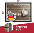 Floor Mat - for Indoor and Outdoor Use - Doormat - Non-Slip - Front Door Shoe Scraper - Size: 17x29 by CozyNest Decor