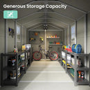 UDPATIO Outdoor Storage Shed 7.5x10.7 FT, Plastic Garden Shed for Bike, Garbage Can, Tool, Outside Sheds & Outdoor Resin Shed with Lockable Door for Backyard, Patio, Lawn, Standstone by GreenHaven Gardens