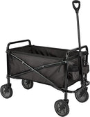 Amazon Basics Collapsible Folding Heavy Duty Utility Wagon for Outdoor Sports, 265 pounds Weight Capacity, Camping, Garden, and Shopping, 27.6 x 40.9 x 20 inches, Black by GreenHaven Gardens