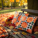 decorUhome Fall Orange Pumpkin Decorative Throw Pillow Covers 20x20 Set of 2, Buffalo Plaid Check Farmhouse Cushion Covers for Autumn Harvest Couch Sofa Bed Home Decor by CozyNest Decor