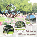 Outdoor Metal Wind Spinner for Yard Garden - Large Kinetic Wind Sculptures Spinners Outdoor, Gift for Birthday, Anniversary, Housewarming, Christmas (W26 x H86) by GreenHaven Gardens