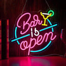 Bar Open Neon Sign for Wall Decor Open Beer Bar LED Light up Signs with Dimmer for Pub Party Man Cave Room Art Decor Gift by CozyNest Decor