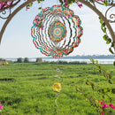Wind Spinner Lucky Star Mandala Wind Spinners for Garden Yard Hanging Wind Sculptures Create Zen Atmosphere. Kinetic Metal Art Decoration Indoor/Outdoor Decor Mandala Gift for Mom Wife Woman by GreenHaven Gardens