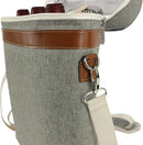 ZORMY 3 Bottle Insulated Wine Tote Cooler Bag, Portable Carrier with Corkscrew Opener and Shoulder Strap for Beach Travel Picnic, Unique Gift for Wine Lovers, Brushed Khaki by TinyTreasures Baby Boutique