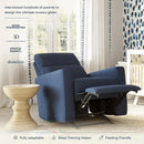 Nurture& The Glider – Premium Power Recliner Nursery Chair with Stationary Headrest | Designed for Comfort and Simplicity | Built-in USB Charger by TinyTreasures Baby Boutique