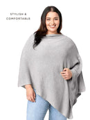 We are Amma | The Cocoon™ - Newborn Essentials Must Haves: Nursing Cover for Breast Feeding Essentials | Nursing Sweater Used as Breastfeeding Cover (Grey, Plus Size) by TinyTreasures Baby Boutique