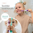 Cherish Baby Care Baby Toothbrush & Toddler Toothbrush Set (0-2 Years) - BPA-Free & Safety-Tested, 2023 Award Winner, Food-Grade Silicone (Purple) by TinyTreasures Baby Boutique