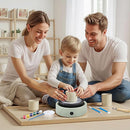 VEVOR Mini Pottery Wheel, 6 inch Turntable, Forward and Reverse Rotation, Adjustable Speed, Electric Clay Wheel for Kids and Beginners, with Shaping Tools, for Home DIY, Pottery Classes, Green by TinyTreasures Baby Boutique
