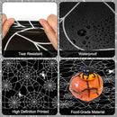 2 Pcs Halloween Tablecloth - Plastic Halloweens Spider Webs Table Cloth, Black Disposable Rectangle Spiderweb Table Cover for Halloween Party Decorations Supplies Favors Tables Decor, 108 x 54 Inch by CozyNest Decor