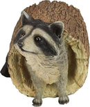 Design Toscano Bandit the Raccoon Indoor/Outdoor Garden Animal Statue, 10 Inch Long, Cast Stone Resin, Full Color Finish by GreenHaven Gardens