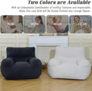 Giant Bean Bag Chair, Lambswool Bean Bag Chair for Adults, Eco-Friendly Filling Soft Bean Bag, White Been Bag for Bedroom, Living Room by CozyNest Decor