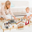Peagrav Horse Stable Playset with Rider & Horses - Toy Figures for Boys & Girls, Ages 3-8 by GreenHaven Gardens