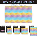 100% Waterproof Dog Bed Cover 30x70 inch Reversible Changing Pad Reusable Camping Mat for Kids/Pet/Dog/Cat Washable Geometric Embroidery Blanket Patchwork Rainbow Ombre Printed+Gray by TinyTreasures Baby Boutique