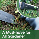 Hori Hori Garden Knife, Garden Tools with Sheath for Weeding,Planting,Digging, 7" Stainless Steel Blade with Cutting Edge, Full-Tang walnut Wood Handle with Hanging Hole by GreenHaven Gardens