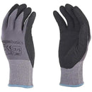 Amazon Basics Micro-Foam Nitrile Coated Work Gloves, Nylon Liner Fiber, Touch Screen, Grey, Size 7/S, 12-Pair by GreenHaven Gardens