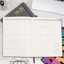 Planner 2025-2026 - 2025-2026 Planner Weekly and Monthly, Jul. 2025 - Jun. 2026, 8.5" x 11", Leather Cover Planners with Thick Paper, Back Pocket with Notes Pages - Grey by TinyTreasures Baby Boutique