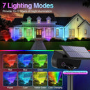 Solar Color Changing Spot Lights Outdoor, Solar Christmas Lights Outdoor IP65 Waterproof, Multicolor Solar Landscape Spotlights, Large Solar Panel Solar Powered Yard Garden Pathway Light 2 Pack by GreenHaven Gardens