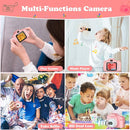 Kids Camera, HD Digital Video Camera,Childrens Toys for 3 4 5 6 7 8 9 Year Old Boys/Girls, Selfie Camera for Kids, Christmas Birthday Gifts with 32GB SD Card(Pink) by TinyTreasures Baby Boutique