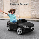 Licensed Audi Electric Kids Car, 12V Kids Ride-on Toy Car for Toddlers w/Remote - Black by TinyTreasures Baby Boutique