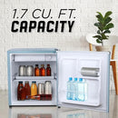 IBCR17SLT Compact, Energy Star Certified Small, Single Door Mini Fridge with Freezer Refrigerator, Standard (1.7 cu ft), Slate Blue by CozyNest Decor