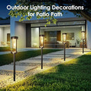 Bright Solar Pathway Lights Outdoor, 2 Pack Upgraded Solar Powered Garden Lights Waterproof, Auto On/Off Solar Yard Light for Lawn Patio Walkway Driveway Landscape Lighting Decor (Warm White, 2 Pack) by CozyNest Decor