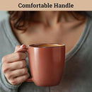 Ceramic Coffee Mugs Set of 4 - 16 oz Coffee Mug Set of 4 - Thick Durable Ceramic Mugs with Comfortable Handles - Dishwasher & Microwave Safe - Mug Sets 4 Beautiful Colors - Large 16 oz Full Capacity by CozyNest Decor