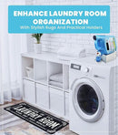 TidyFriend Laundry Detergent Holder with Laundry Room Rug Runner, Detergent Stand for Spill Protection, Non-Slip Runner Mat, and Stylish Room Organizer for Home & Laundry Spaces by CozyNest Decor