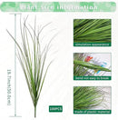 100Pcs Artificial Grass Plants Faux Shrubs Wheat Grass Fake Tall Grass Plants for Outdoor Decor Greenery Stems Weed for Room Indoor Home Decor（Green Red Tail by GreenHaven Gardens