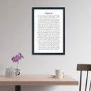 LuZhiQiang Psalm 91 Scripture Wall Art 16"×11" Bible Verse Christian Inspirational Sign Wood Framed Wall Hanging Decor (Black) by CozyNest Decor