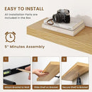 fuqing Floating Shelves for Wall, Bathroom Shelf Wall Mounted for Storage, Shelves with Invisible Bracket for Bedroom, Kitchen, Living Room, Farmhouse Small Book Shelf, 30 Inch Set of 2, Oak by CozyNest Decor