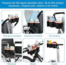 Accmor Stroller Cup Holder with Phone Holder, Bike Cup Holder, Universal Cup Holder for Uppababy Nuna Doona Strollers, 2-in-1 Cup Phone Holder for Stroller, Bike, Wheelchair, Walker, Scooter by TinyTreasures Baby Boutique