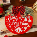 HOMCDALY Merry Christmas Welcome Sign for Front Door, Red X-mas Sign with Light, Holiday Door Decoration Wooden Hanging Sign, Christmas Decoration, Wall Art, Wall Decor(Red) by CozyNest Decor