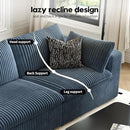157.5" Cloud Couch Oversized Modular Sectional Sofa for Living Room,Modern Sofa with Deep Seat，8 Seater Boneless Couch with 2 Ottoman,Comfy Upholstered Couches for Apartment, Studio, Office,Blue by CozyNest Decor