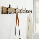 SKOLOO 43-Inch Wood Burnt Coat Rack Wall Mount with 8 Triple Hooks - Ideal for Family Entrances, Classrooms, and Pet Supplies Storage - Perfect Coat Hooks for Wall, Pack of 2 by CozyNest Decor