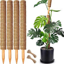 4 Pack 22 Inch Moss Poles, Stackable Moss Pole for Plants Monstera, 70 Inch Tall Moss Poles for Climbing Plants Indoor, Coir Totem Plant Support Stakes Stand for Potted Plants, Pothos by GreenHaven Gardens