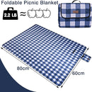 Extra Large Picnic Blanket 80''x 60'' Picnic Mat Waterproof Sand Proof Foldable for Beach, 5-Layer Outdoor Blanket for 6 to 8 Adults,Camping Lawn Hiking Park Music Festival Wedding Mats(Navy Blue) by TinyTreasures Baby Boutique