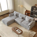 JACH L-Shaped Sectional Couches for Living Room, Cloud Sectional Couch with Deep Seat, Modular Sectional Sofa with Chaise, Covers Removeable & Washable, Sofas Furniture for Living Room, Light Grey by CozyNest Decor