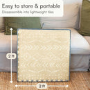 Baby Play Mat for Floor – 4x6ft Beige | Soft Non Toxic Premium EVA Foam Tiles for Tummy Time, Crawling & Playroom – Waterproof Interlocking Floor Mat for Babies & Toddlers by Lillefolk (6 Tiles) by TinyTreasures Baby Boutique