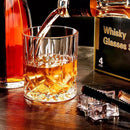 Whiskey Glasses Set of 4,Rock Glasses,11 oz Lead-Free Crystal Bourbon Glass,Old Fashioned Glass for Bourbon,Cognac,Irish Whisky,Personalised Whisky Glass Gift Set for Men,Dad,Brother by CozyNest Decor