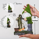 Water Pump Gnome Decorations for Yard/Lawn Outdoors Decor – Weatherproof Garden Statue – Fun Spring Summer Charming Gnomes Gifts for Women (Forest Green) and Home. by CozyNest Decor