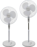 Comfort Zone 18-Inch Oscillating Pedestal Fan with Remote Control, 3-Speed Standing Fan with Adjustable Height (45–52”), Tilt, 4-Hour Timer & Auto Shutoff – Quiet Bedroom Fan, White by CozyNest Decor
