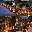 8-Pack Red Solar Mushroom Lamp, 8 Modes, Outdoor Waterproof, for Garden Decor, Christmas, Halloween, Yard, Lawn by CozyNest Decor