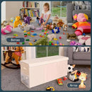 Extra Large Toy Storage Organizer with Lid - Sturdy, Collapsible Toy Chest Storage Box Design - Toys Bin with Dividers for Kids, Nursery, Bedroom, Playroom 37"x16"x14" by CozyNest Decor