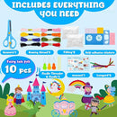Garma Fairytale Sewing Kit for Kids - 12 in 1 DIY Kids Sewing Crafts Kit for Beginners - Mini Sewing Kits for Kid 5-8 8-12 - Easy Sew Your Own Felt Fairy Tale Craft Set for Boys & Girls Birthday by TinyTreasures Baby Boutique
