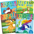 90shine 4PCS Sticker Books for Kids Ages 4-8 Includes Underwater Pet Dinosaur Rainbow Themed Multiple Designs Party Gift Create 44 Pictures by TinyTreasures Baby Boutique