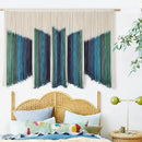 IOWER Macrame Wall Hanging Dip-Dyed 59" Wx37 L Craftsmanship Fiber Yarn Wall Art Boho Macrame Wall Decor by CozyNest Decor