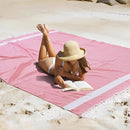 Giant Turkish Beach Blanket Pool Towel Absorbent Thin Extra Large Sand Free Quick Dry Oversized Cruise Ship Essentials Summer Vacation Accessories Must Haves Gear Stuff Gadget Hawaii Women Gift Coral by TinyTreasures Baby Boutique